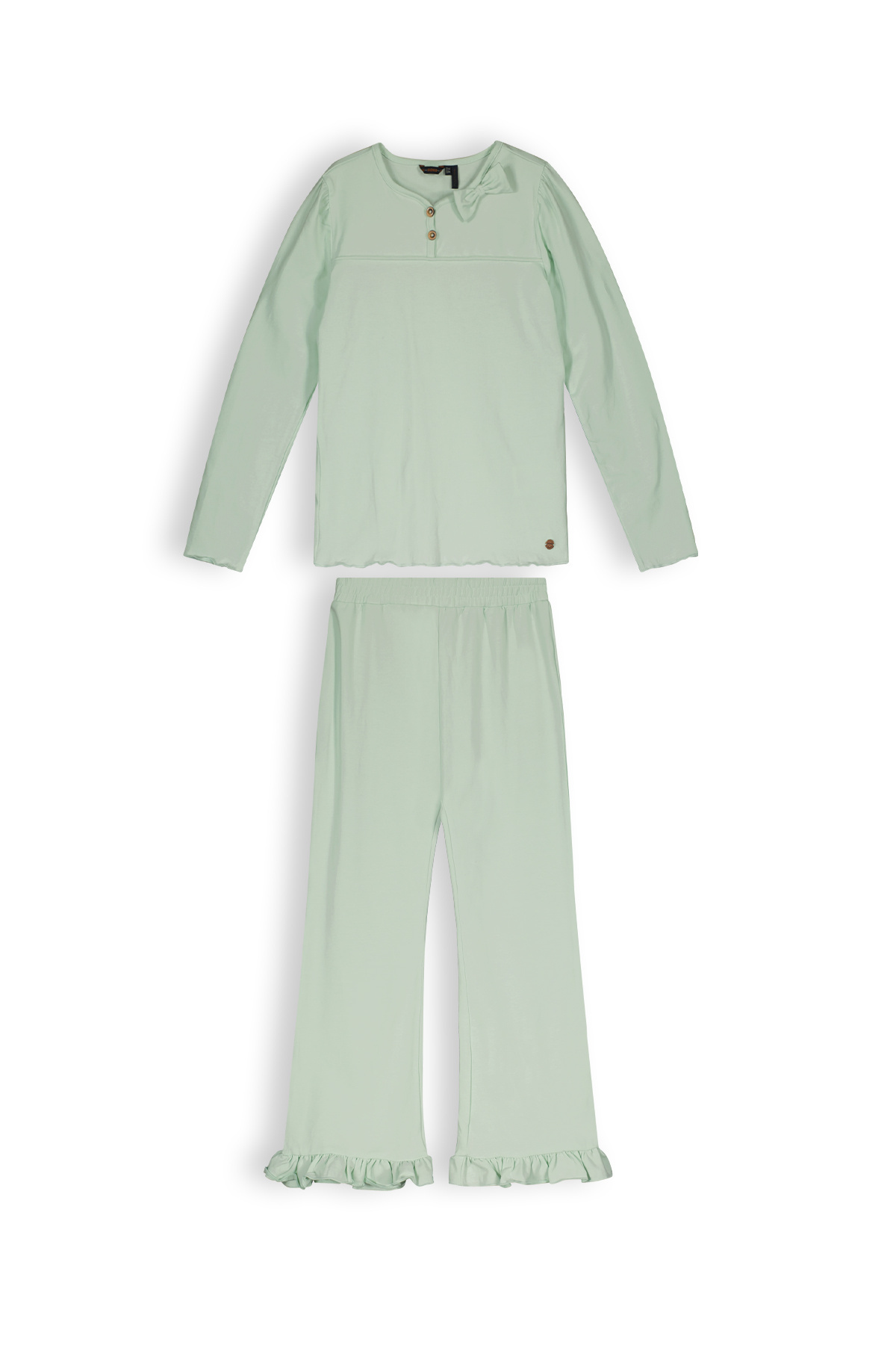 NoNo Meisjes pyjama - Kushion - Soft pistache afbeelding