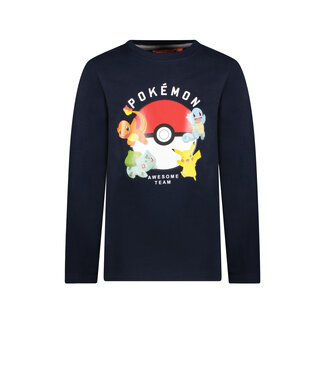 Tygo & Vito Jongens shirt - Pokemon - Navy blauw