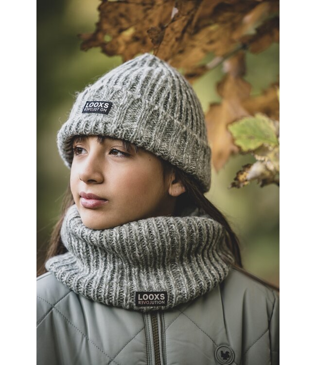 LOOXS 10sixteen Meisjes muts gebreid - Sage groen