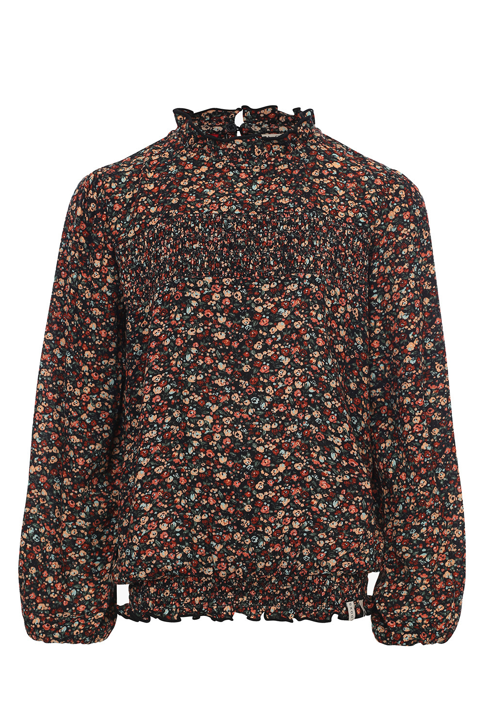 Meisjes blouse crepe floral - Herfst blossom