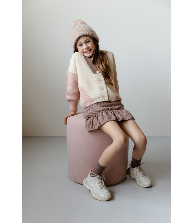 LEVV Meisjes rok - Finou - AOP VV zand