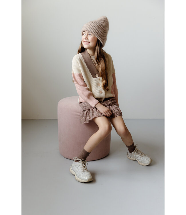 LEVV Meisjes rok - Finou - AOP VV zand