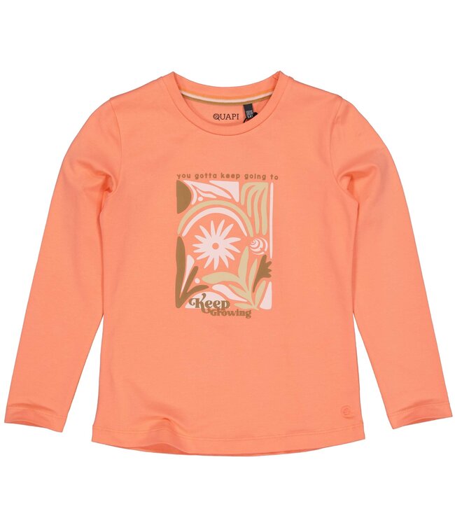 Quapi Meisjes shirt - Ali - Fushion koraal