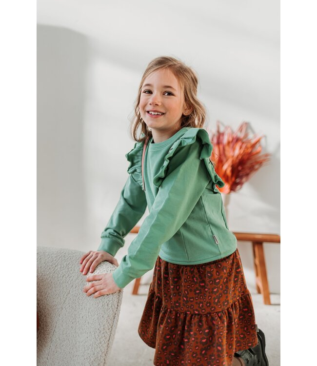 B.Nosy Meisjes rok bruin - Birgit - Panter beyond AOP