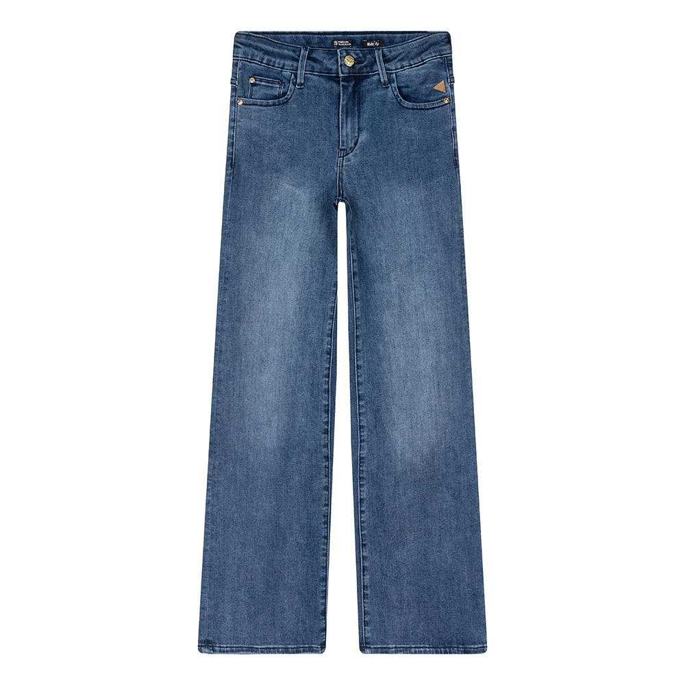 Indian Blue Jeans Meisjes jeansbroek Joy wide fit - Medium denim