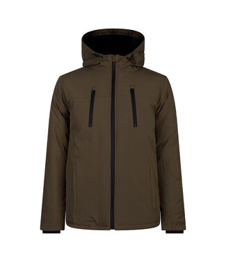 Rellix Jongens winterjas soft shell - Donker army groen