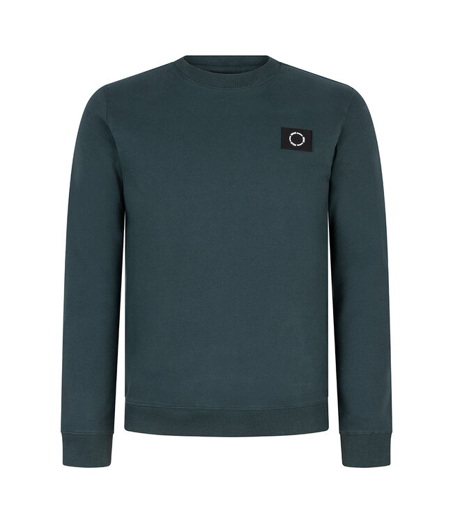 Rellix Jongens sweater badge - Donker zee groen