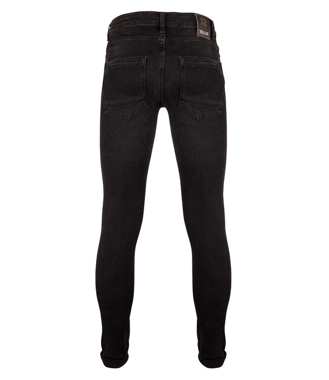 Rellix Jongens jeansbroek Xyan skinny - Zwart denim