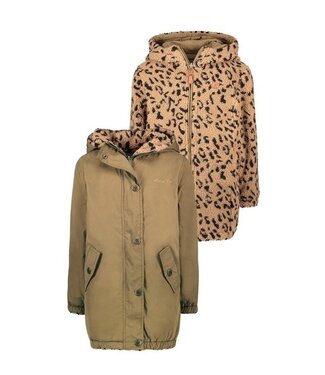 Like Flo Meisjes winterjas reversibel - Army