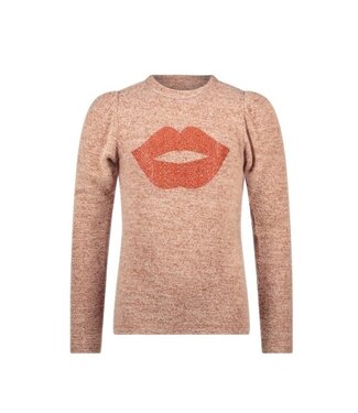 Like Flo Meisjes top puffy melee - Cinnamon