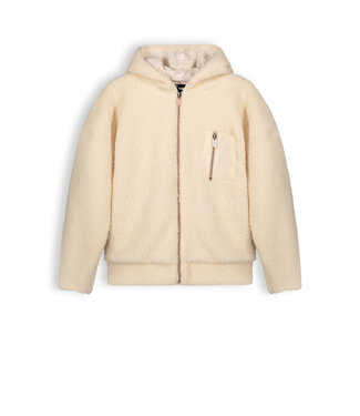 NoBell Meisjes hoodie - Keddy - Pearled ivory