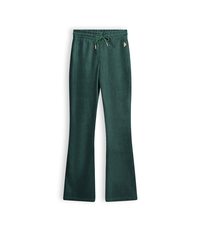 NoBell Meisjes flair broek rib velours - Sady - Pine groen