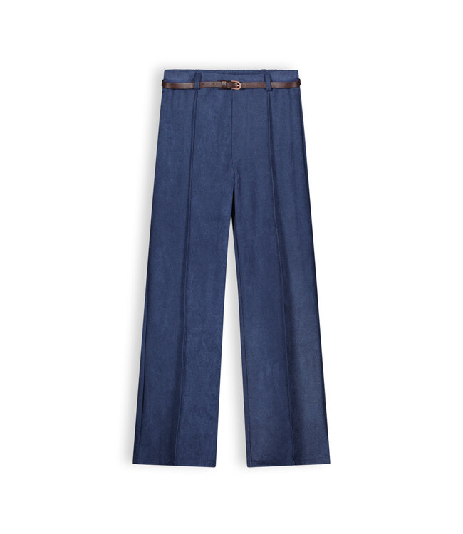 NoBell Meisjes broek palazzo twill - Slim - Navy blauw