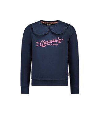 B.Nosy Meisjes sweater - Esmee - Navy blauw