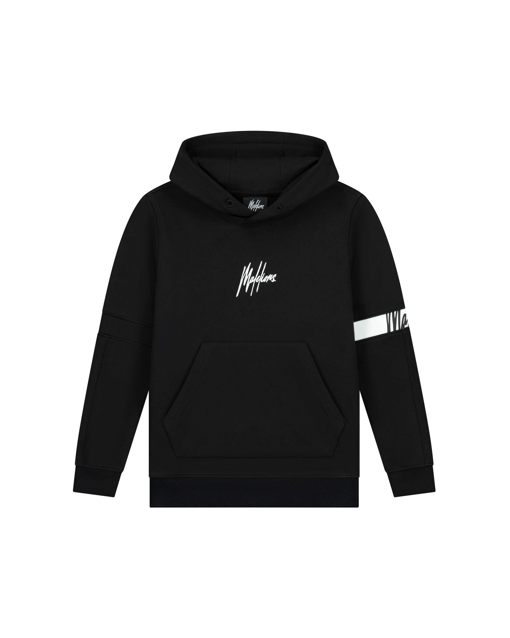 Malelions Captain Hoodie Kids Zwart - Maat: 140