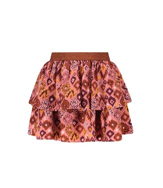 B.Nosy Meisjes rok print roze - Paola - Pleasant AOP