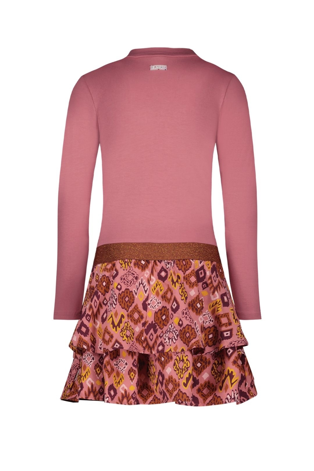 B.Nosy Meisjes jurk roze Phoebe Oud kersen merkmeisjeskleding.nl