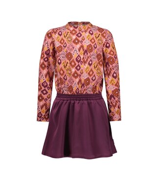 B.Nosy Meisjes jurk roze print - Polly - Pleasant AOP