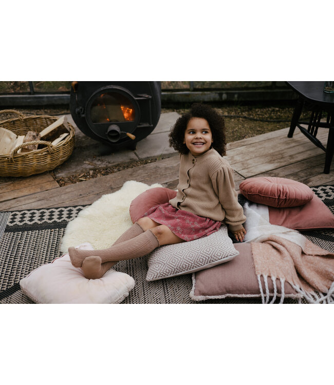 LEVV Meisjes rok - Fien - AOP bloemen olijf groen