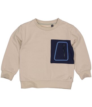 LEVV Little Jongens sweater - Gerbert - Taupe