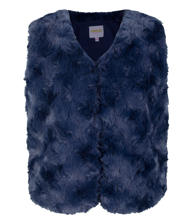 Someone - Meisjes gilet - Woef-SG-13-G - Navy blauw