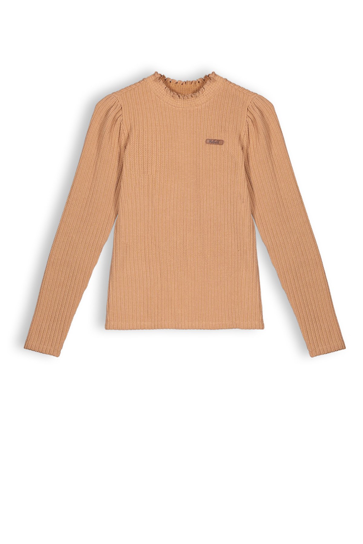 Meisjes shirt jersey - Kobus - Animal bruin