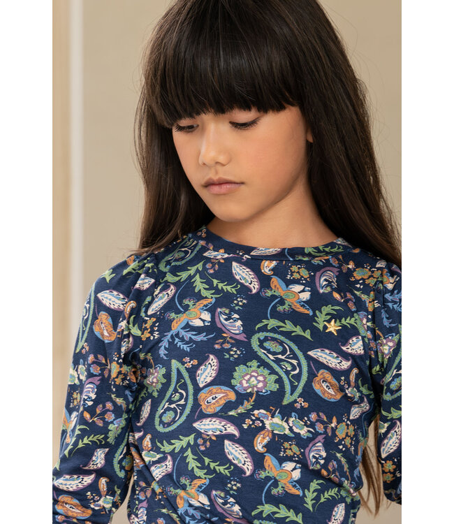 Like Flo Meisjes jurk AOP glitter - Paisley