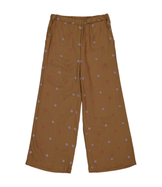 Quapi Meisjes broek - Aaltje - AOP bloemen bruin