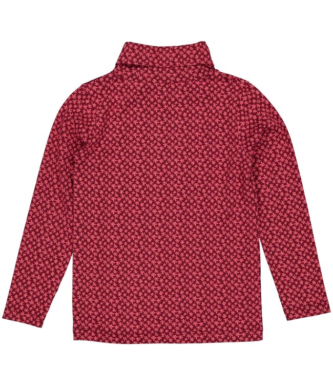 Quapi Meisjes shirt - Alice - AOP bloemen roze
