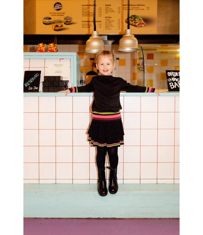 Quapi Meisjes rok - Aurora - Zwart