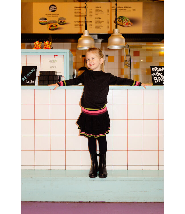 Quapi Meisjes rok - Aurora - Zwart