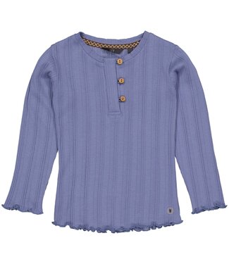 LEVV Little Meisjes shirt - Ginya - Maan blauw