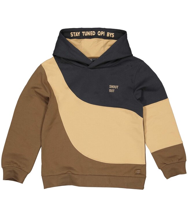 Quapi Jongens sweater Akimw233 Metaal grijs merkmeisjeskleding
