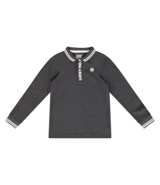 Lucky No. 7 Jongens polo shirt - Zwart