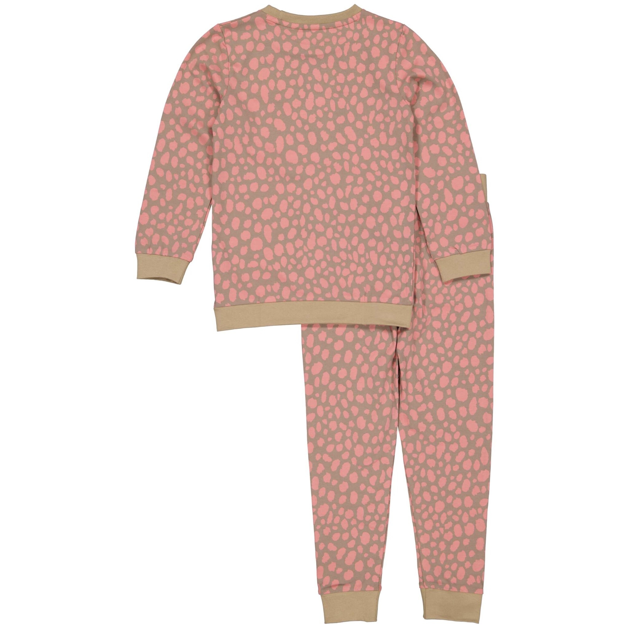 Quapi Meisjes pyjama - Puck - AOP Roze luipaard