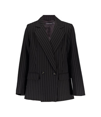 Frankie & Liberty Meisjes blazer- Eva - Zwart / ice gestreept