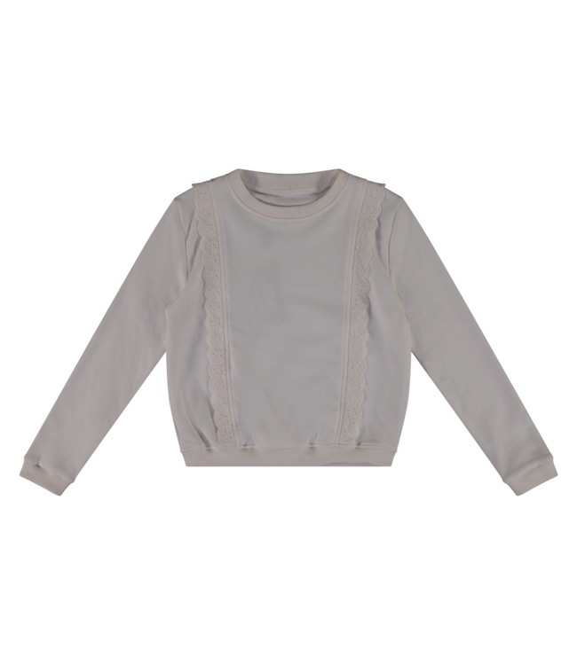 Vinrose Meisjes sweater - Egret