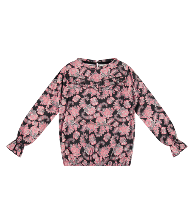 Vinrose Meisjes blouse - Zwart