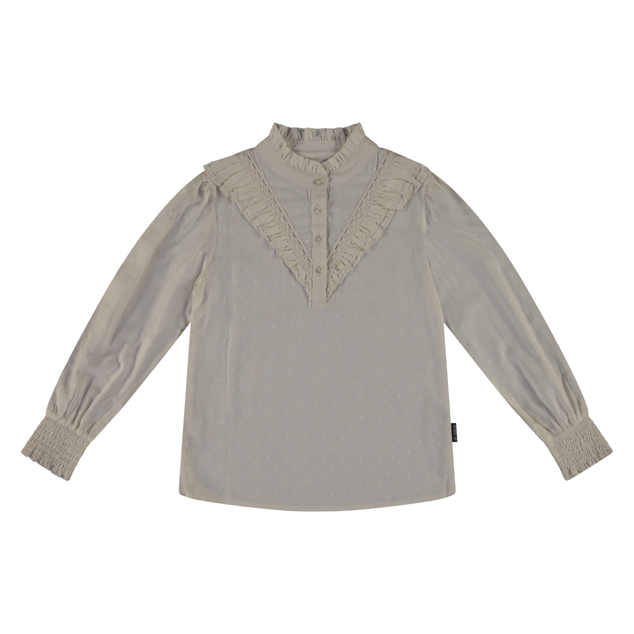 Vinrose Meisjes blouse - Egret