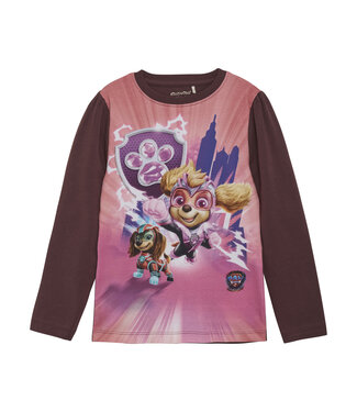 Minymo Meisjes shirt Paw Patrol - Catawba grape