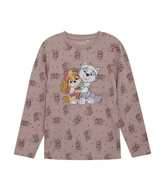 Minymo Meisjes shirt Paw Patrol - Deauville mauve