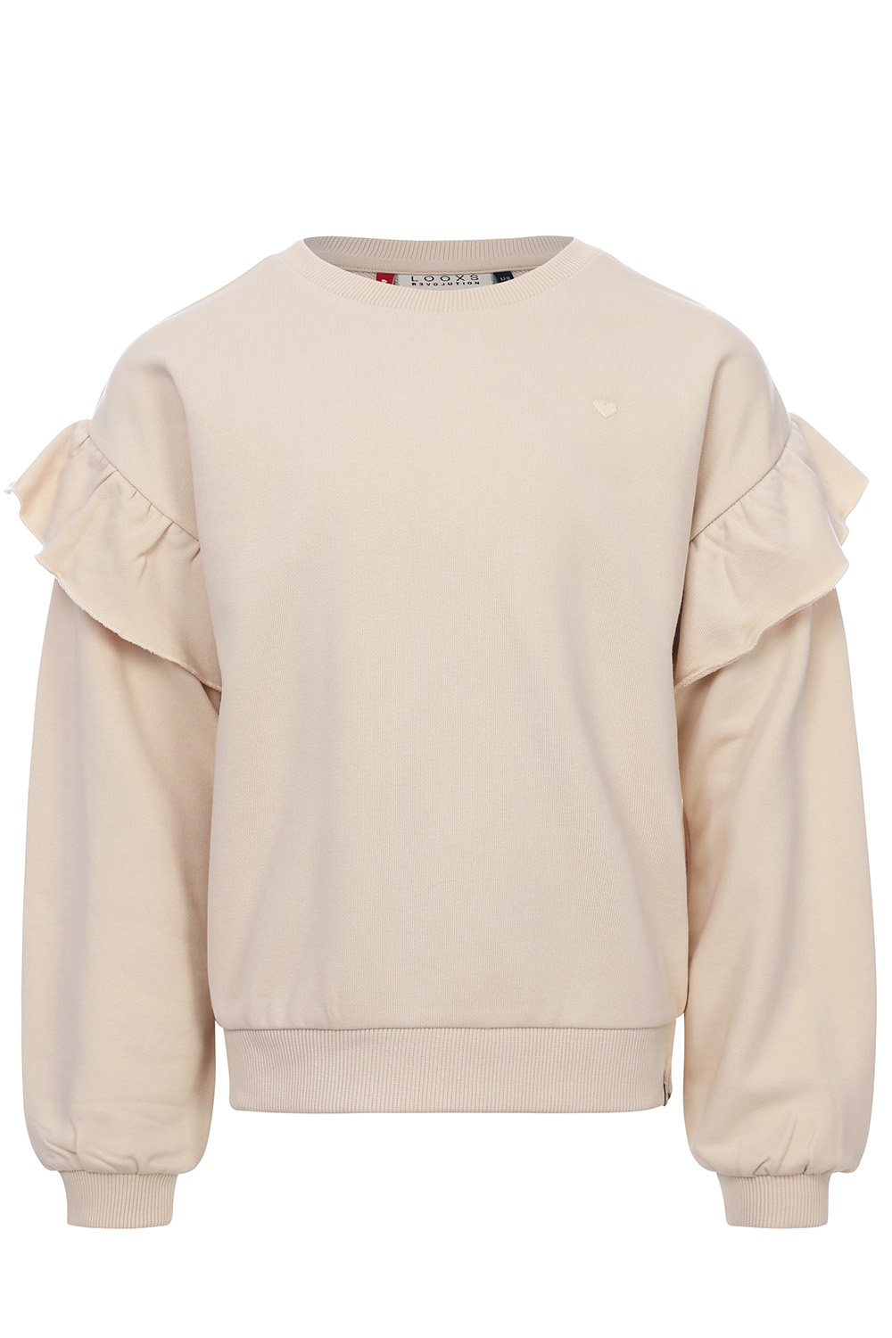 LOOXS Little 2401-7313-037 Meisjes Sweater/Vest - Maat 110 - ecru van 87% Cotton 13% Polyester