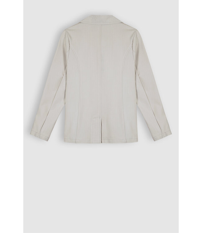 NoBell Meisjes blazer jasje krijtstreep - Bella - Zilver grijs