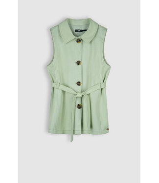 NoBell Meisjes gilet met riem - Tika - Jade