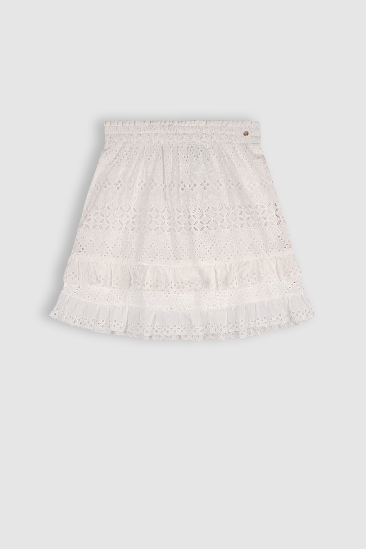 Meisjes rok embroidery - Niuri - Sneeuw wit