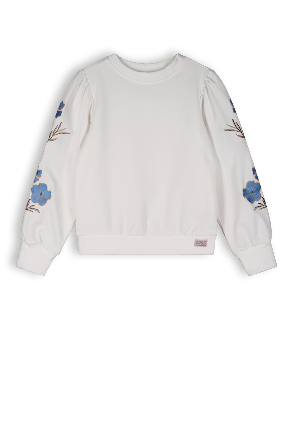 Meisjes sweater embroidery - Kate - Sneeuw wit