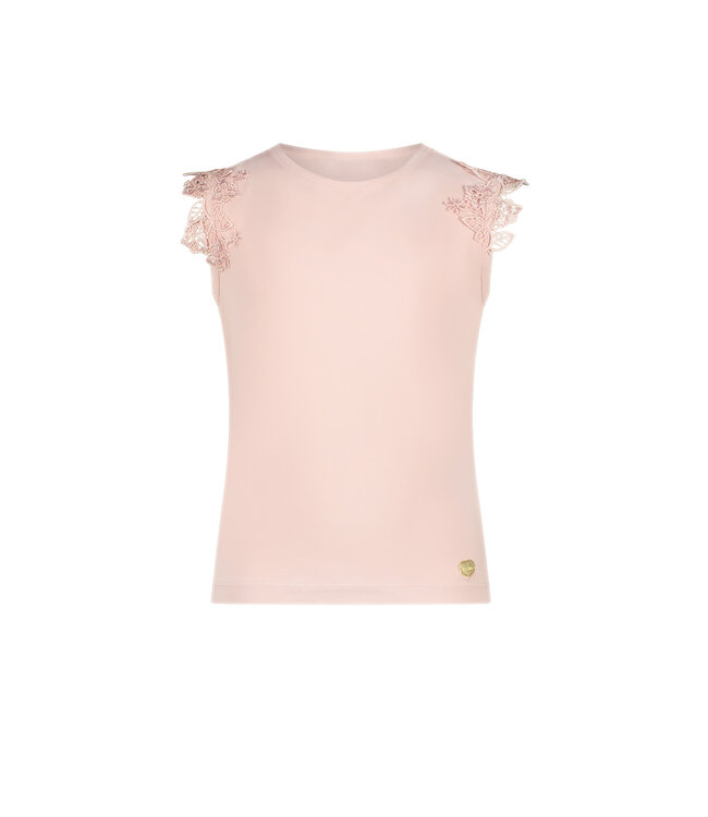 Le Chic Meisjes t-shirt bloemen - Nooshy - Baroque roze