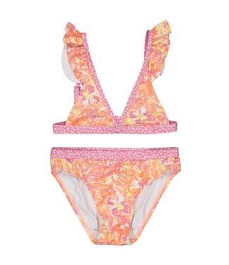 Quapi Meisjes bikini - Bibine - AOP bloemen wit