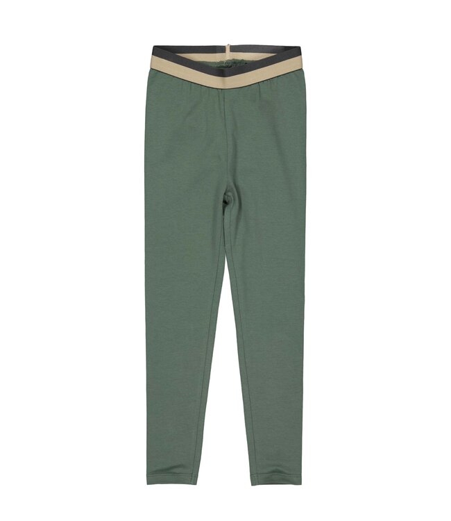 Quapi Meisjes legging - Bloem - Donker groen