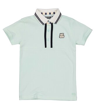 Quapi Jongens polo shirt - Boar - Aqua blauw